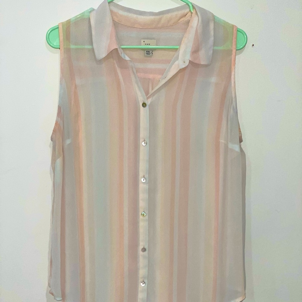 Pale Pink Chiffon Shirt